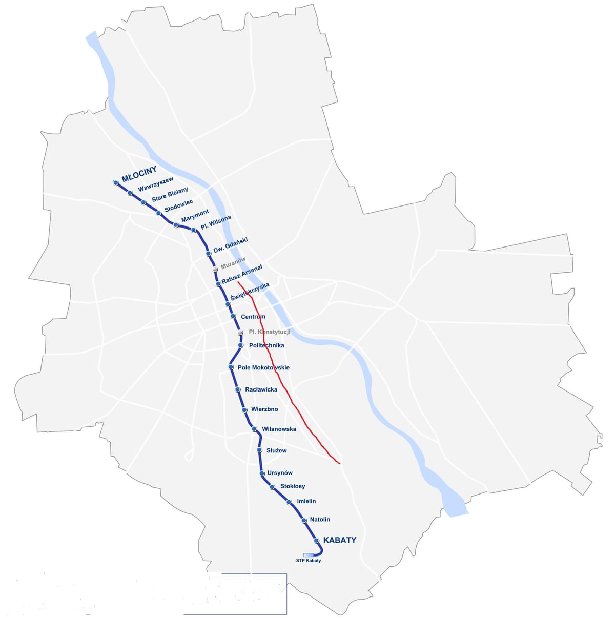 মানচিত্র ওয়ারশ এর রয়েল রুট 